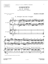 Concerto Pour 2 Pianos En Ré Mineur - POULENC - Partition - Piano